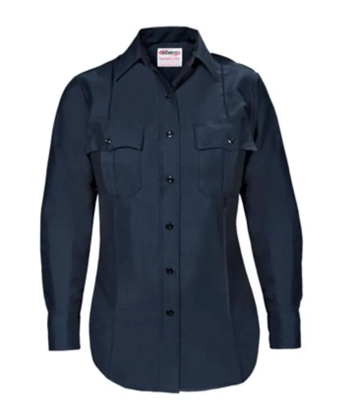 Women’s Paragon Plus Poplin Long Sleeve Shirt with Postal Police Emblem - Postal Police
