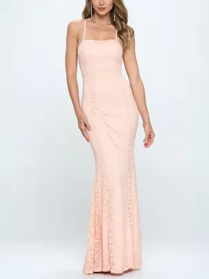 WOMEN'S SLEEVELESS OPEN BACK BODYCON MAXI DRESS