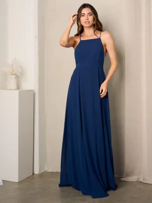 WOMEN'S SLEEVELESS OPEN BACK MAXI DRESS
