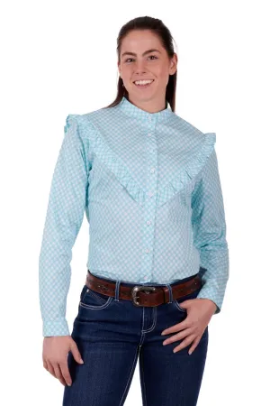 Wrangler Paola LS Ladies Shirt Aqua