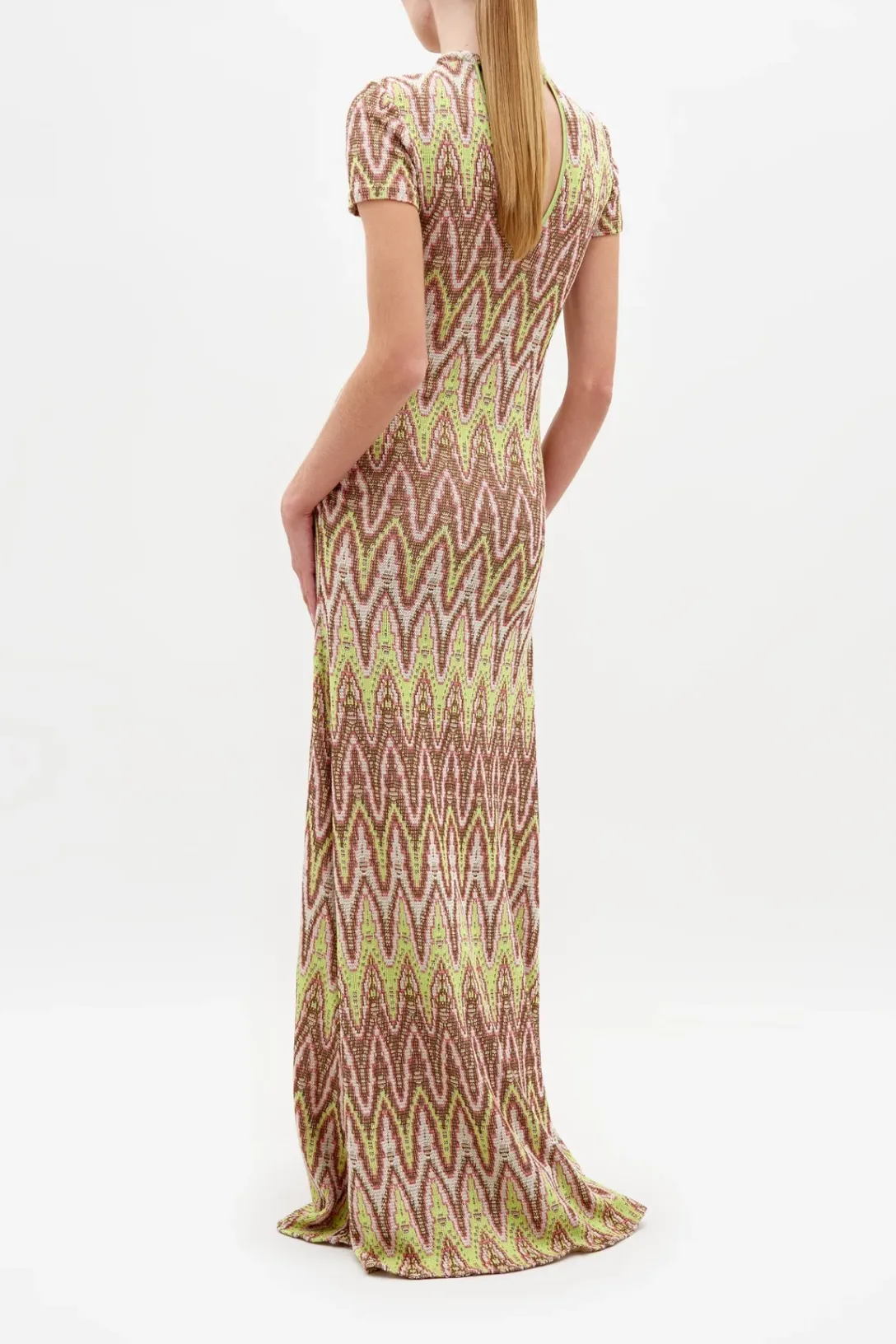 Yara Dress | Zigzag Neon