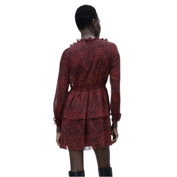 ZARA Animal Print Dress Small