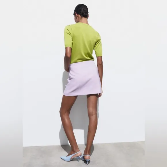 ZARA BLOGGER FAVORITE BOW MINI SKIRT