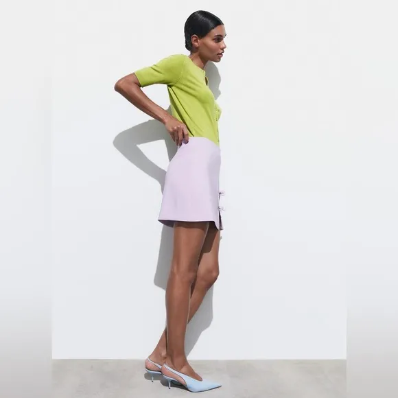 ZARA BLOGGER FAVORITE BOW MINI SKIRT