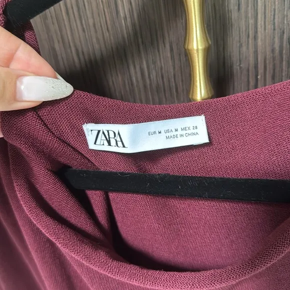 ✨✨ZARA DRAPED KNIT MIDI DRESS✨✨
