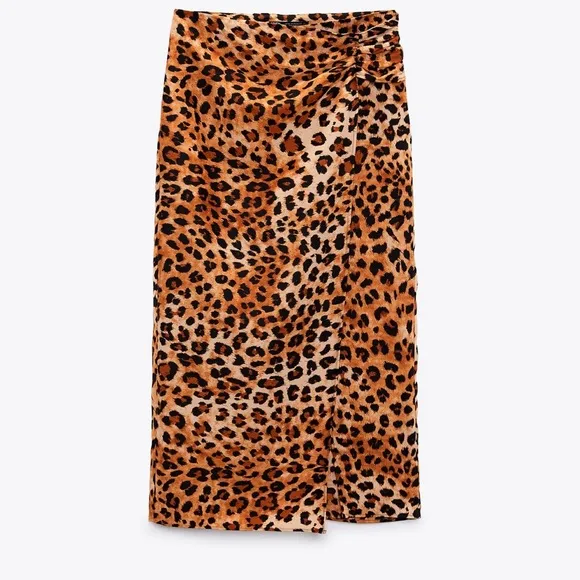 Zara Tiger 🐅 Print ANIMAL PRINT SKIRT. Size M
