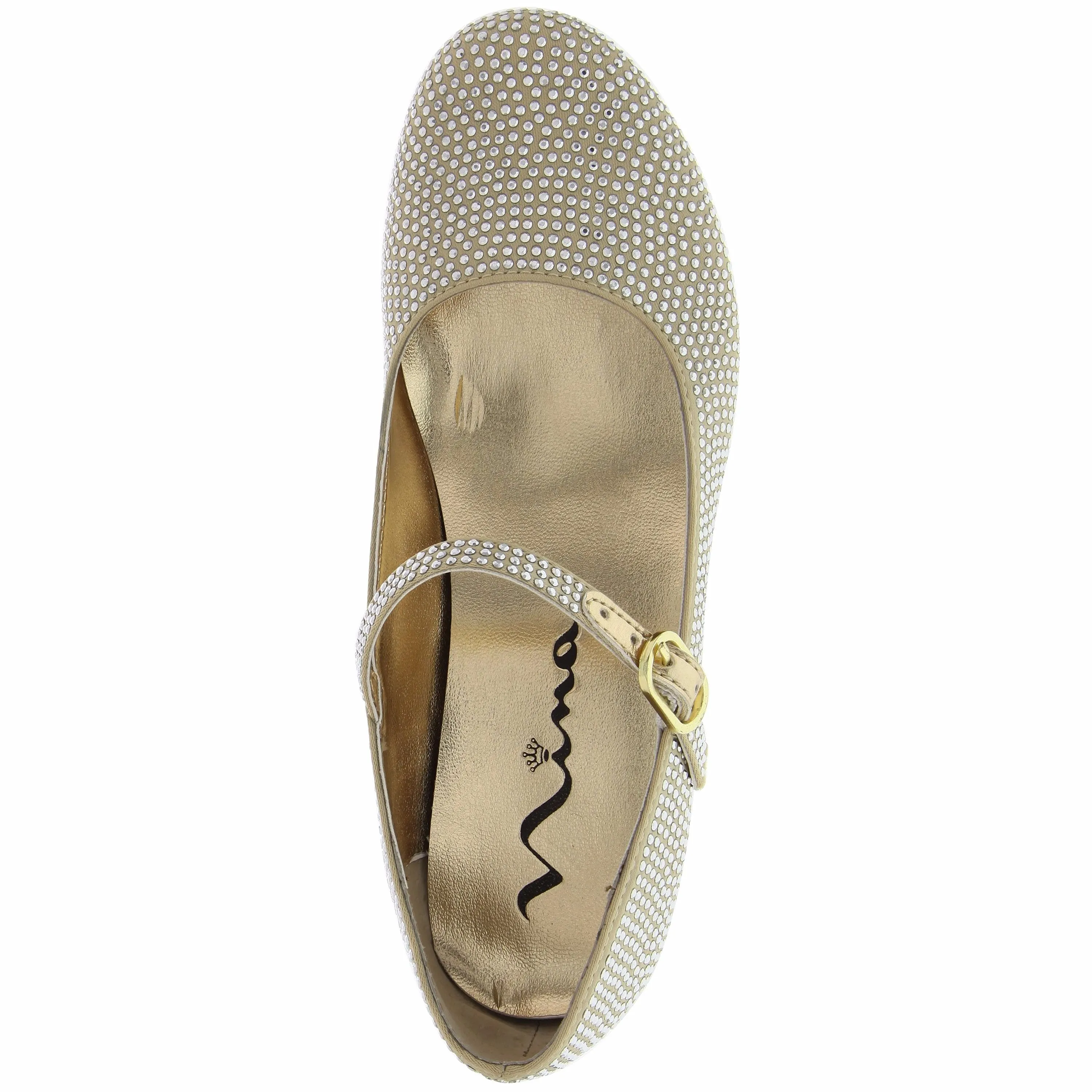 ZELIA-GOLD SATIN STUDS