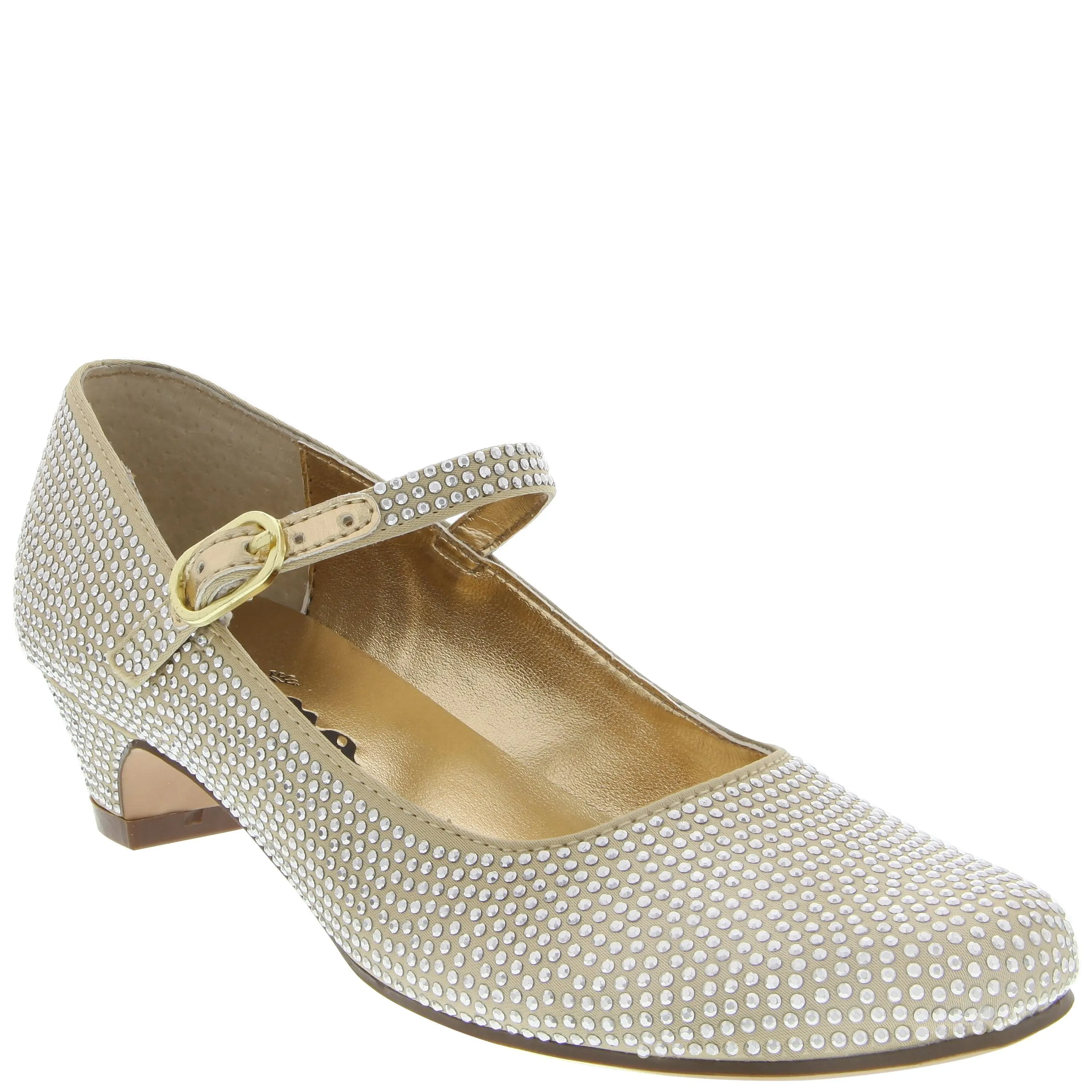 ZELIA-GOLD SATIN STUDS